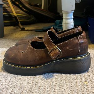 Brown Mary Jane Doc Martens